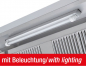 Preview: Wandhaube mit Motor und Regler, 2200 x 1100 x 450 mm